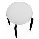 Ver imagem 5 de Mesa de Cozinha Bistrô Porto Branco 120cm com 4 Banquetas Industriais Maviê Branco-preto -