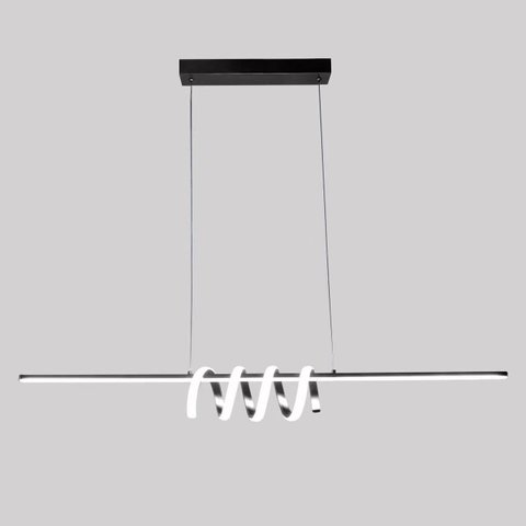 Pendente Moderno Preto 100cm Led 50W 3200K Bivolt PARIS LUZ