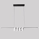 Ver imagem 1 de Pendente Moderno Preto 100cm Led 50W 3200K Bivolt PARIS LUZ