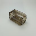 Ver imagem 2 de Vaso Decorativo Enfeite Casa Planta Home&Co Vidro 20x11x11cm Marrom