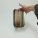 Ver imagem 3 de Vaso Decorativo Enfeite Casa Planta Home&Co Vidro 20x11x11cm Marrom