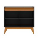 Ver imagem 5 de Buffet Aparador Ripado 2 Portas com Pés de Mdf Astúrias 92cm