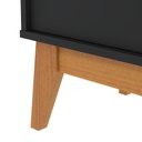 Ver imagem 4 de Buffet Aparador Ripado 2 Portas com Pés de Mdf Astúrias 92cm