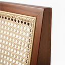 Ver imagem 3 de Kit 4 Cadeiras Tulipa Jantar Madeira Maciça Encosto Tela Sextavada Linho Bege Claro