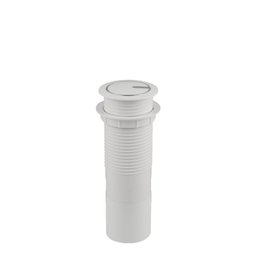 MINI TOTEM AUTOMATICO (1TOM/2USB) BRANCO/CROMADO - QM 12214.02 - 2