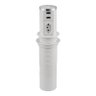MINI TOTEM AUTOMATICO (1TOM/2USB) BRANCO/CROMADO - QM 12214.02 - 1