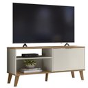 Ver imagem 1 de Rack Bancada para Tv 50 Pol 115 Cm 6950 Off White Nature Plla