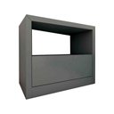 Ver imagem 3 de Mesa de Cabeceira 67cm Gaveta e Nicho Cs 100% Mdf Casa Lar Cor:cinza Sagrado