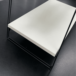 Prateleira Dupla 20 Cm X 49 Cm - Luxo Branca C/suporte Preto - 3