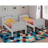 Beliche Madrid com Grades de Proteção e Cama Removível - Branco com 2 Colchões - 3