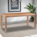 Ver imagem 5 de Mesa Sala de Jantar Cozinha Dumai 190cm Madeira Maciça Walnut Escovado - Gran Belo