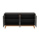 Ver imagem 4 de Aparador Kappesberg 4 Portas Preto Fosco/chumbo 156cm