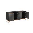 Ver imagem 6 de Aparador Kappesberg 4 Portas Preto Fosco/chumbo 156cm