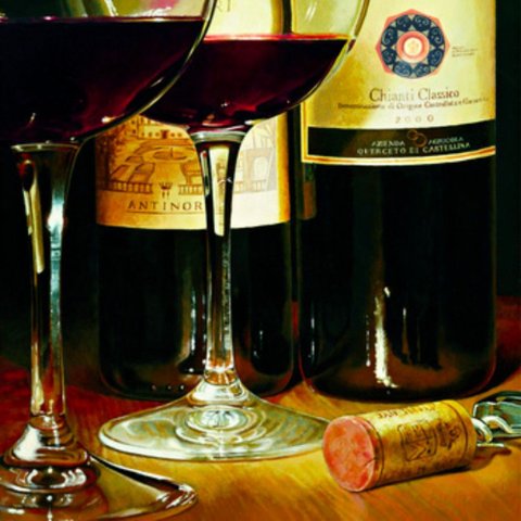 Chianti Classico Canaleta 80x80cm Preta
