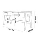 Ver imagem 6 de Mesa Escrivaninha Home Office 3 Gavetas Soul A03 Hanover Off White - Lyam Decor