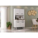 Ver imagem 4 de Armário para Cozinha Kit Pop Plus 4 Portas 2 Gavetas Branco Fosco Brilho - Zanzini