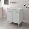 Balcao Multiuso 75 Cm 2 Portas 9240 Branco Mobbs - 7