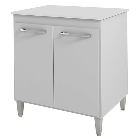 Balcao Multiuso 75 Cm 2 Portas 9240 Branco Mobbs