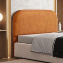 Ver imagem 2 de Cabeceira Cama Box Queen 160cm Orgânica Lanna W01 Couríssimo Canela - Lyam Decor