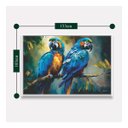 Ver imagem 4 de Quadro Grande Casal de Araras Azul Arte Vibrante 153x103