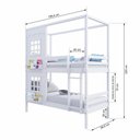 Ver imagem 4 de Beliche Casinha Reta 2 Janelas Madeira Branco