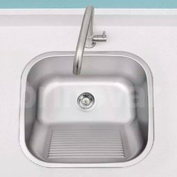 Tanque Inox Lavanderia 55x45 com Válvula e Sifão Aço Inox - Brinovar - 3
