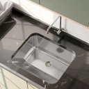 Ver imagem 2 de Tanque Inox Lavanderia 55x45 com Válvula e Sifão Aço Inox - Brinovar