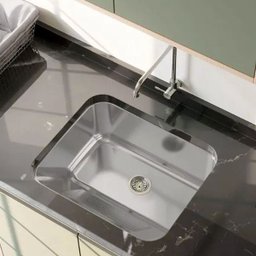 Tanque Inox Lavanderia 55x45 com Válvula e Sifão Aço Inox - Brinovar - 2