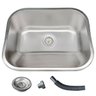 Tanque Inox Lavanderia 55x45 com Válvula e Sifão Aço Inox - Brinovar - 1