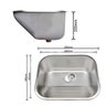 Tanque Inox Lavanderia 55x45 com Válvula e Sifão Aço Inox - Brinovar - 8