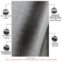 Ver imagem 3 de Tecido Sintético Facto Dunas Preto Para Poltrona Cabeceira Estofado Decoração T02 Metro - Lyam Decor
