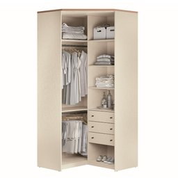 Módulo Santos Andira Canto Closet Doce Vida 2 Portas 3 Gavetas - 2