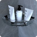Ver imagem 1 de Suporte Porta Shampoo Para Banheiro De Canto Inox Brilhante