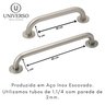 Kit 3 Barra Alca Apoio 30/40cm Inox Escovado Idoso / Deficiente Pcd - 8