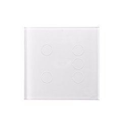 Interruptor Touch Wi Fi 5 Teclas Caixa 4X4 Branco - 1