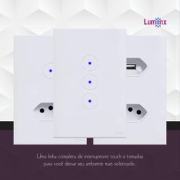 Interruptor Touch Wi Fi 5 Teclas Caixa 4X4 Branco - 3