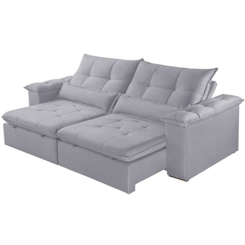 Sofá Exclusive Retrátil e Reclinável 210cm Braço 25cm Meu Sofá Online