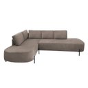 Ver imagem 2 de Sofá de Canto Orgânico 4 Lugares 272cm Base de Ferro Chaise Esquerda Luna Yescasa