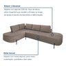 Sofá de Canto Orgânico 4 Lugares 265cm Base de Ferro Chaise Esquerda Luna - 7