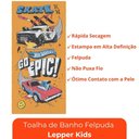 Ver imagem 3 de Toalha de Banho Personagens Estampada Menino Menina Hot Wheels Lepper