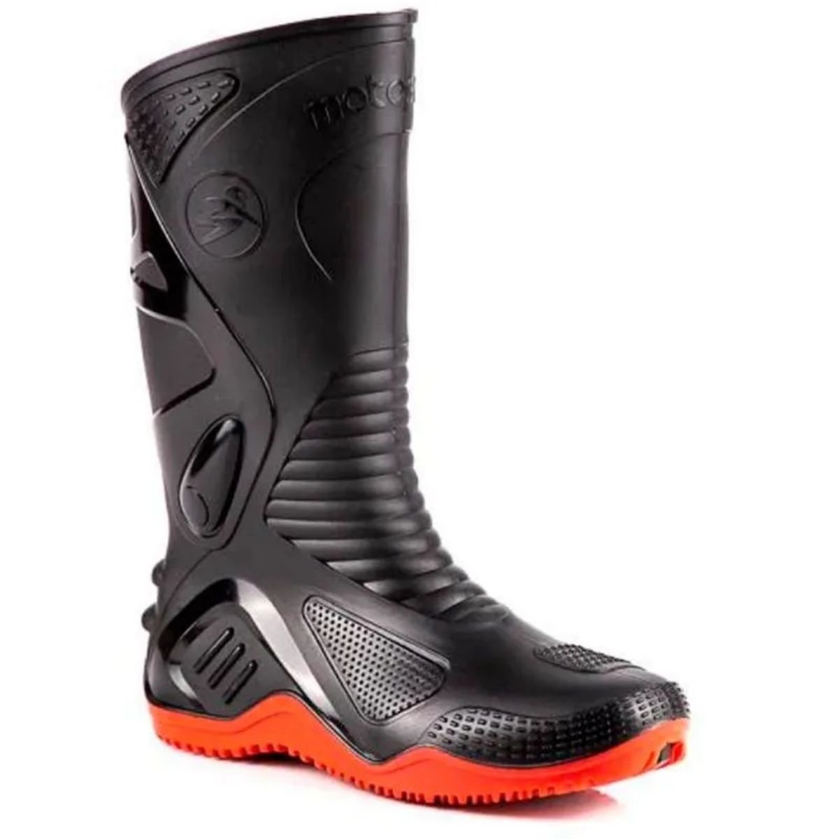 Bota Pvc Cano Alto Impermeavel Vermelho com Forro Motosafe - 2