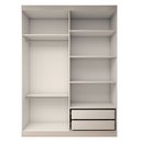 Ver imagem 5 de Guarda-roupa Solteiro City 4 Portas 2 Gavetas Branco- Panorama Móveis