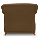 Ver imagem 6 de Kit 2 Poltronas Para Sala de Estar Vênus Suede Caramelo Pés Castanho - Pallazio