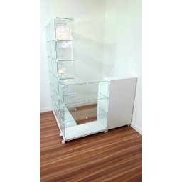 Conjunto Modular de Vidro com Valet Organização e Estilo para Seu Ambiente - 10