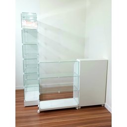 Conjunto Modular de Vidro com Valet Organização e Estilo para Seu Ambiente - 5