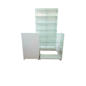 Conjunto Modular de Vidro com Valet Organização e Estilo para Seu Ambiente