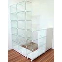 Ver imagem 7 de Conjunto Modular de Vidro com Valet Organização e Estilo para Seu Ambiente