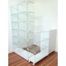 Conjunto Modular de Vidro com Valet Organização e Estilo para Seu Ambiente - 7