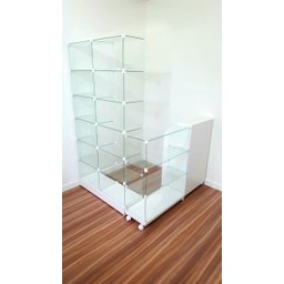 Conjunto Modular de Vidro com Valet Organização e Estilo para Seu Ambiente - 8