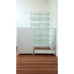 Conjunto Modular de Vidro com Valet Organização e Estilo para Seu Ambiente - 3